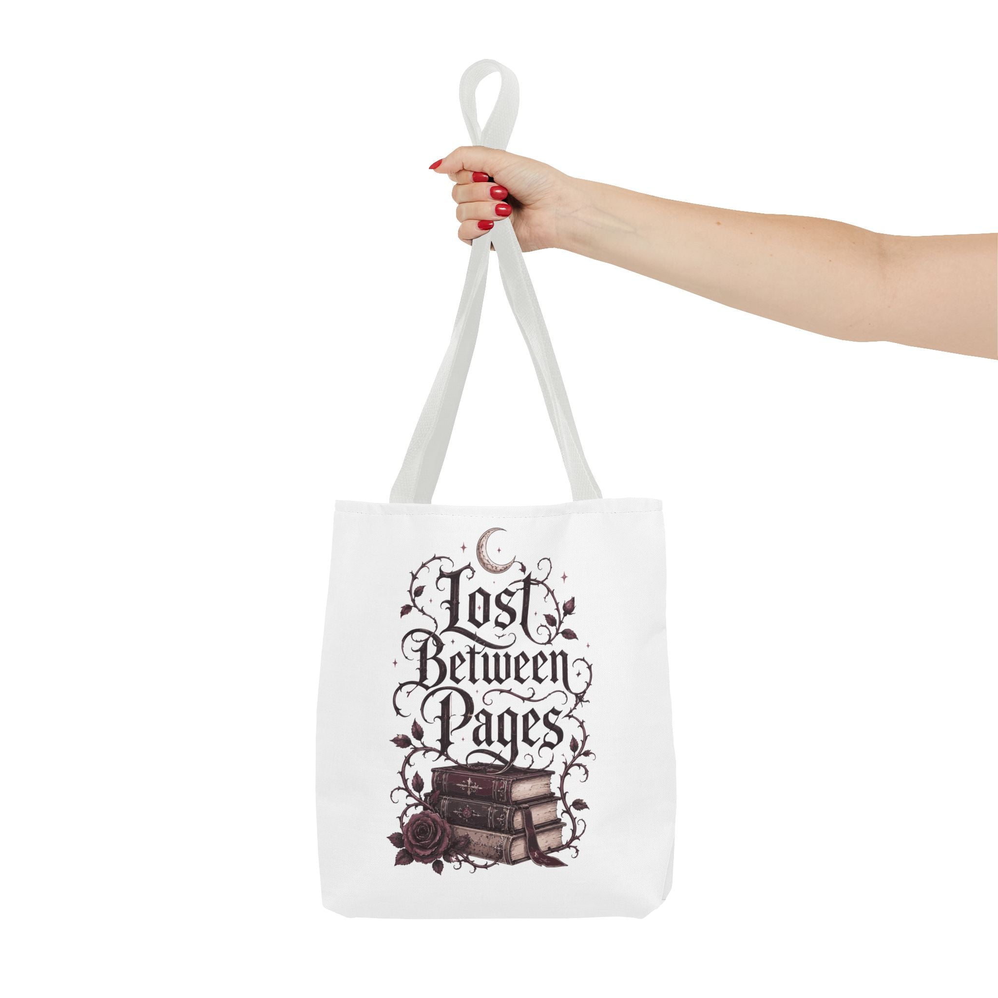 "Lost Between Pages" Book Lover Tote Bag