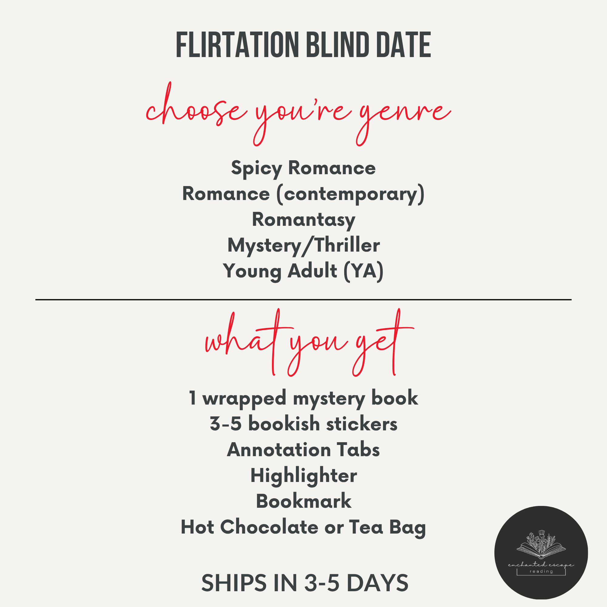 Flirtation Blind Date with a Book