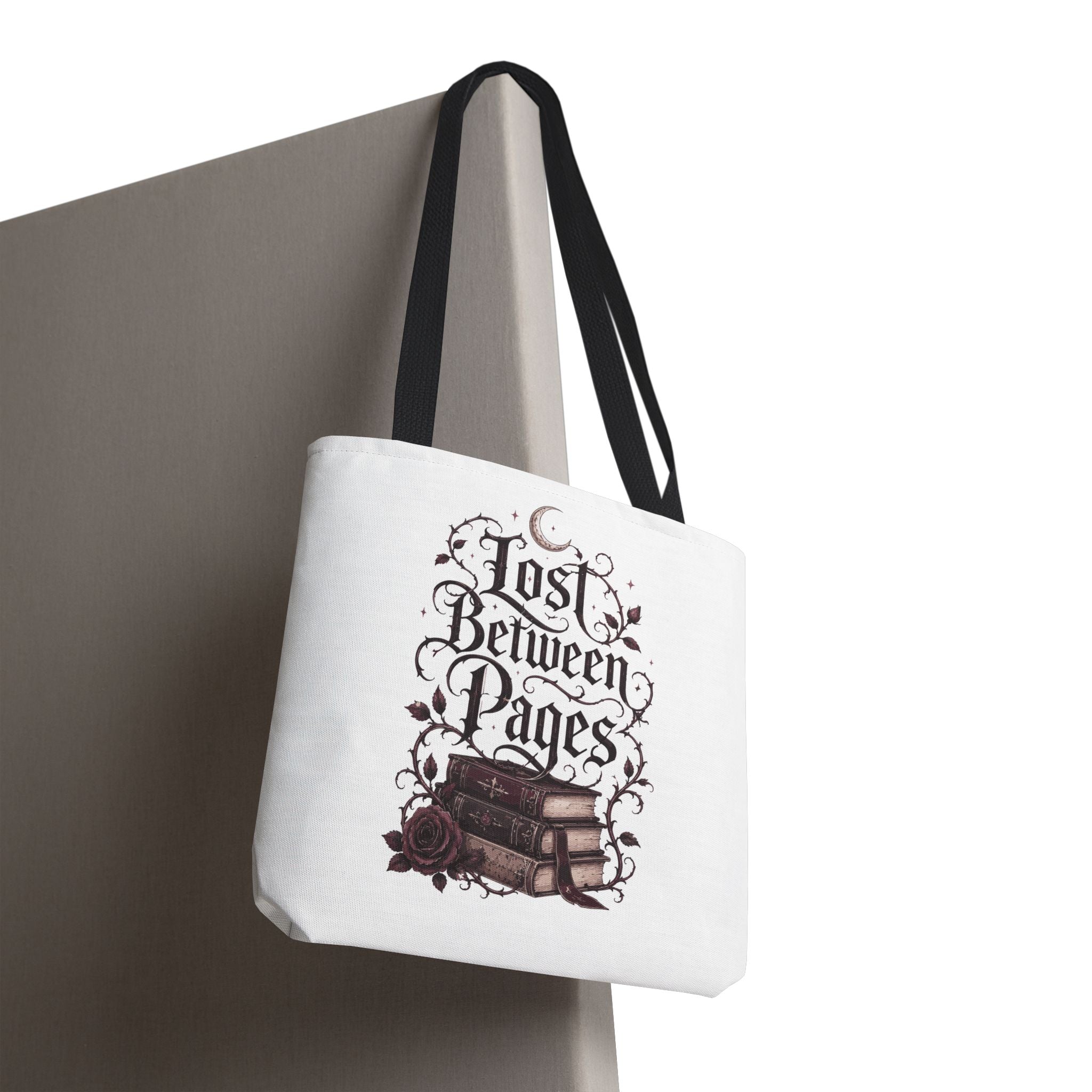 "Lost Between Pages" Book Lover Tote Bag