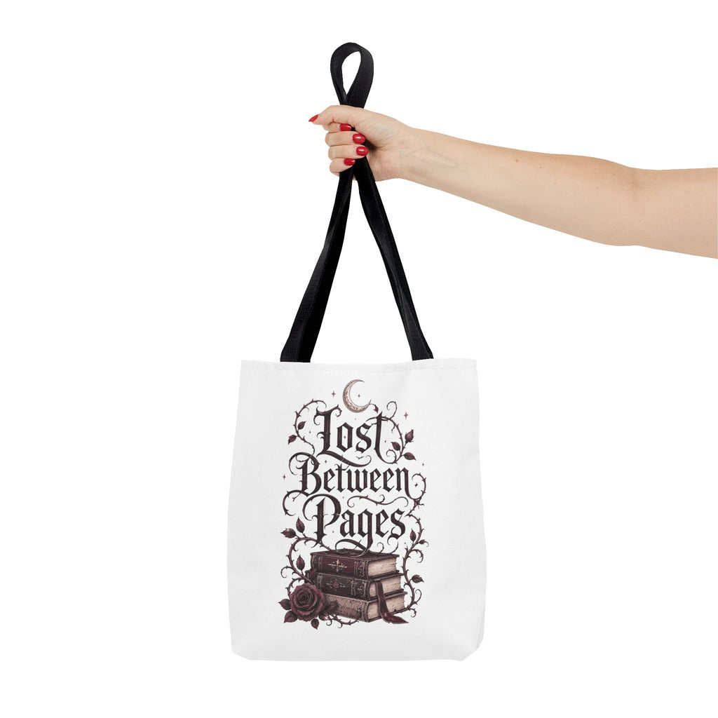 "Lost Between Pages" Book Lover Tote Bag