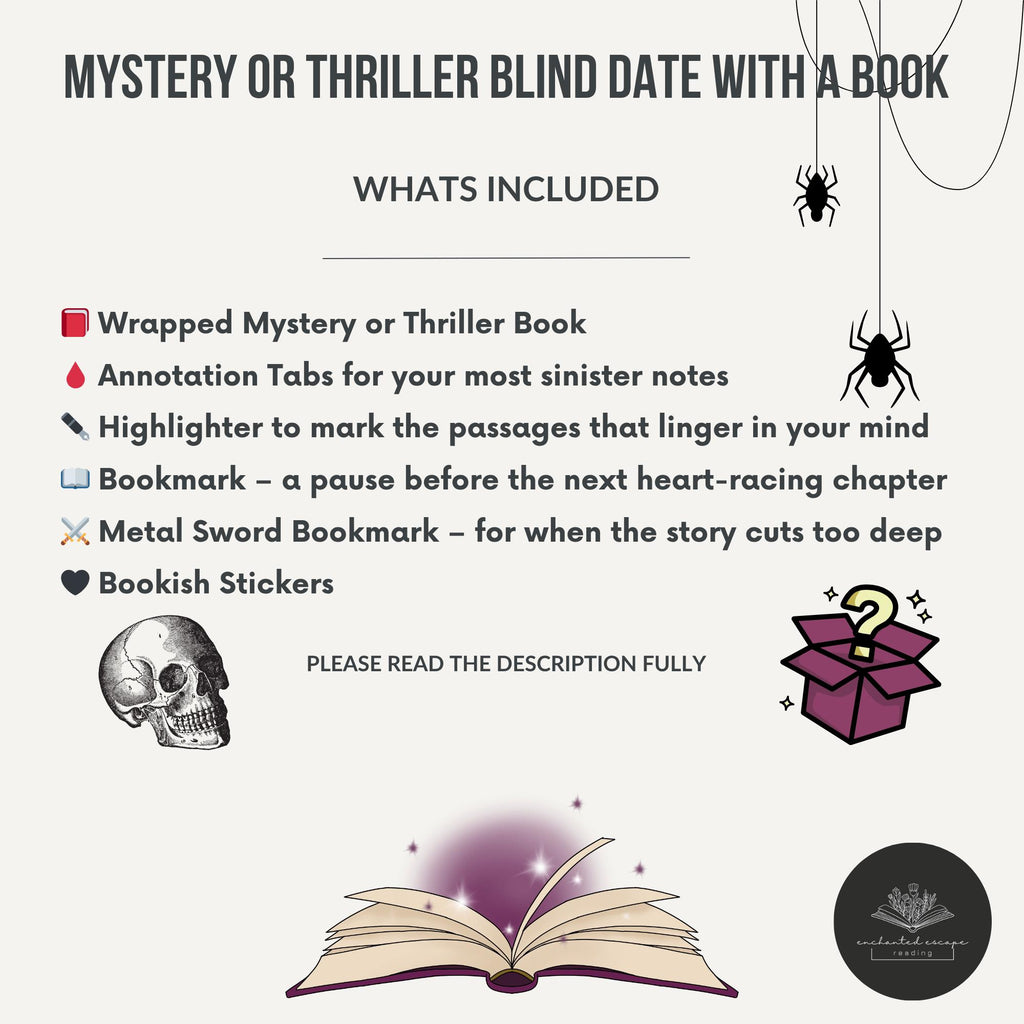 Bind Date With A Mystery OR Thriller Book-Bookish Gifts-Personalized Book