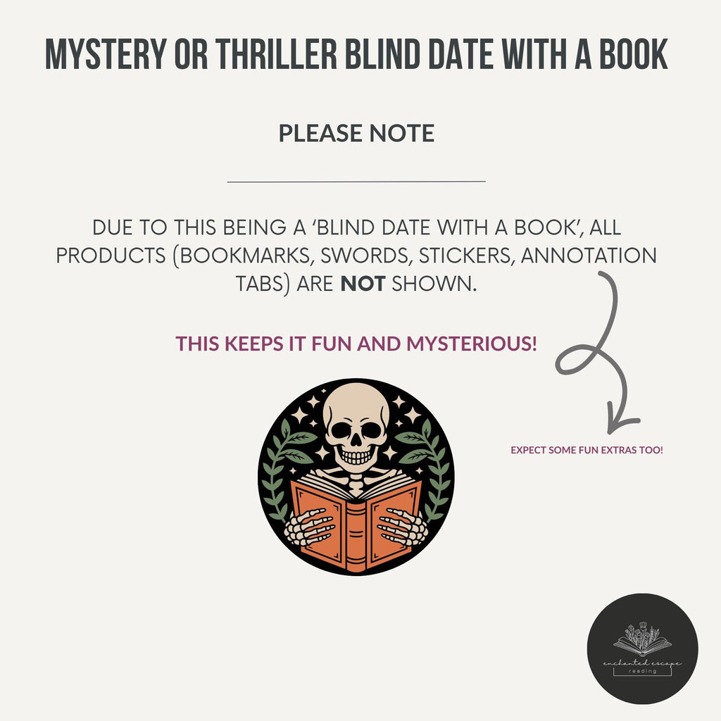 Bind Date With A Mystery OR Thriller Book-Bookish Gifts-Personalized Book