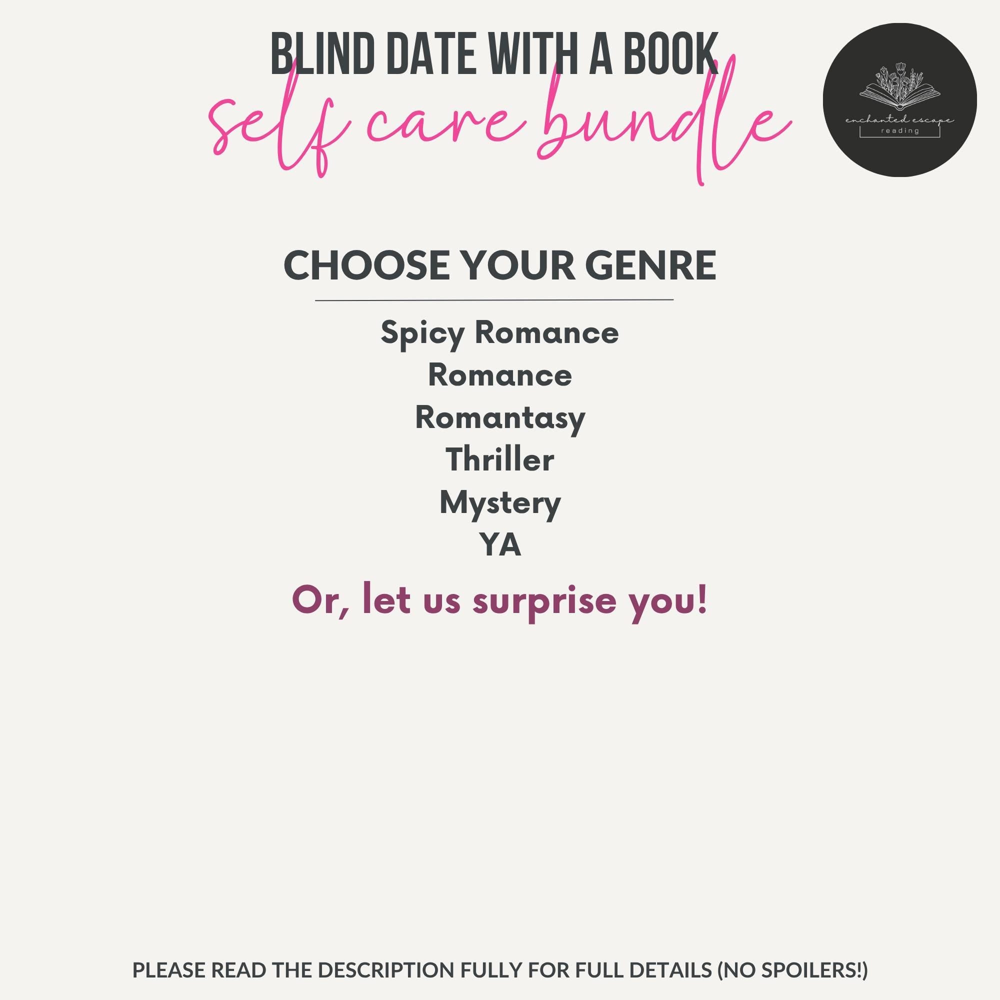 Self Care Blind Date With A Book, Gift for Book Lover, Bookish Gifts, Personalized Book, Spa Gift for Book Lover